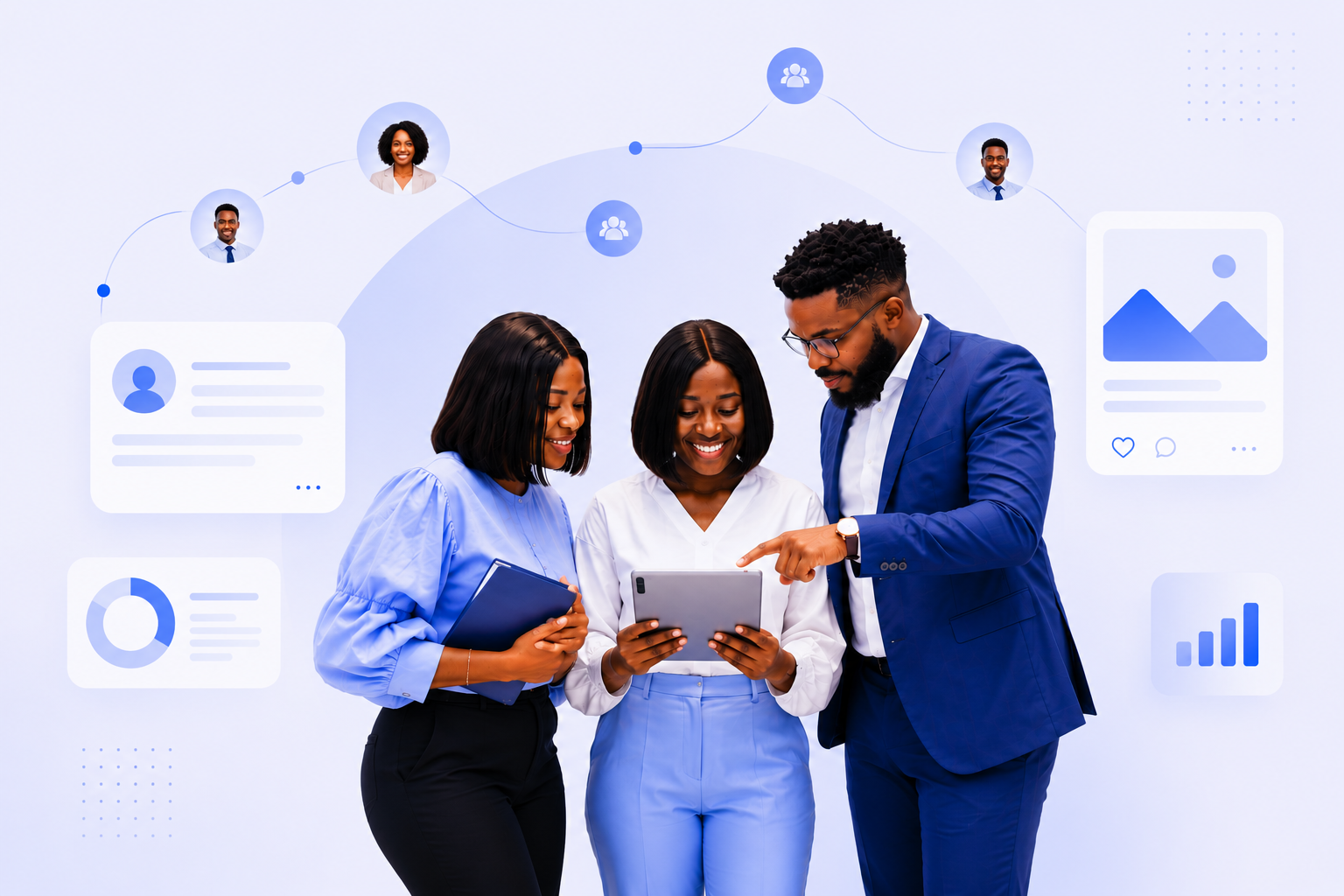 Educators connected in a professional community hub